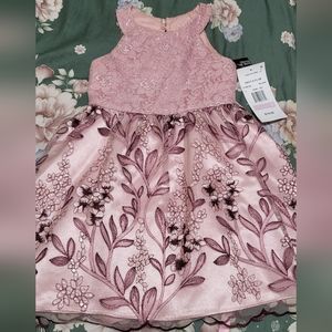 Rare Edition Girls Blush Dress